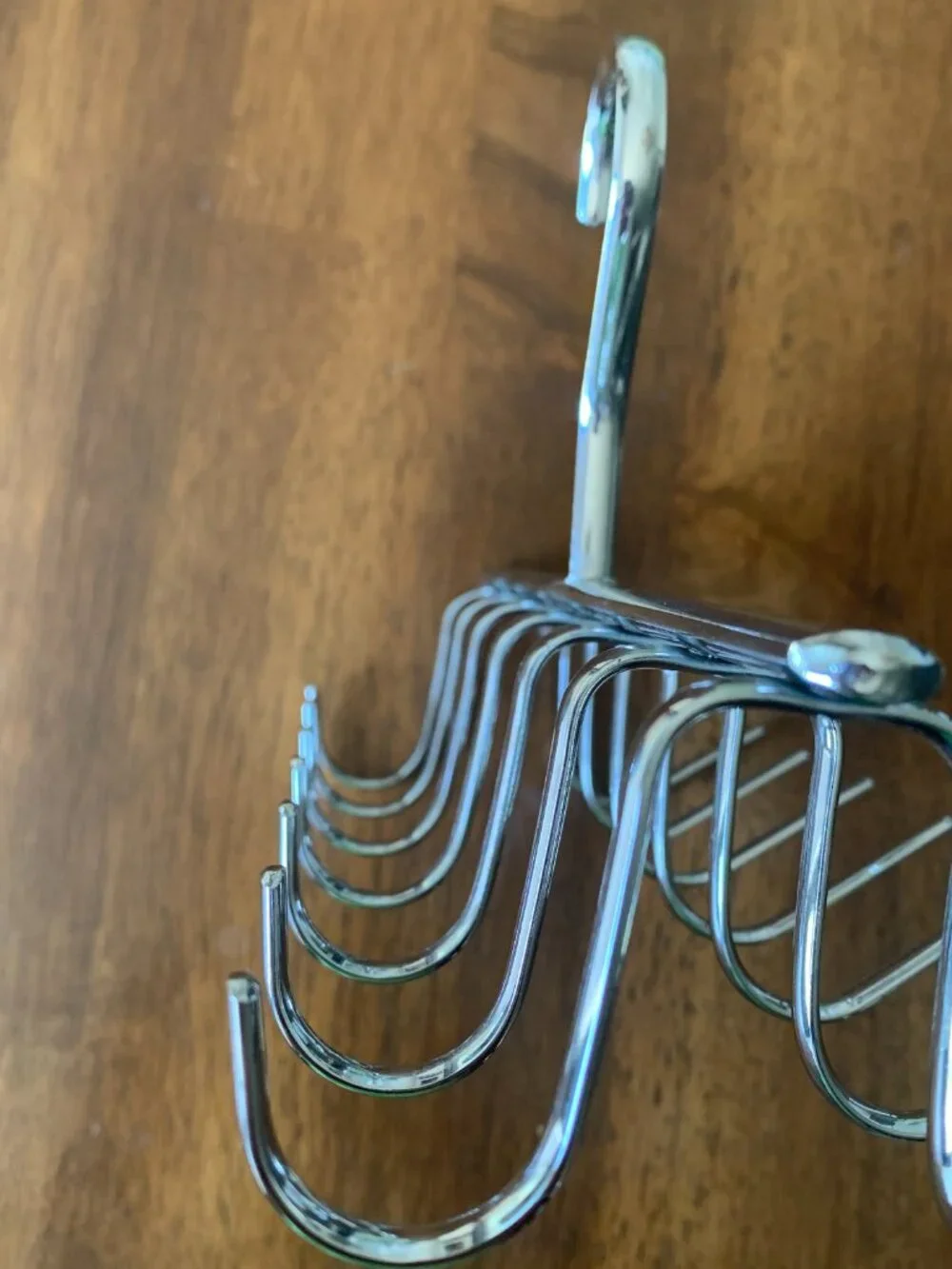 Heavy Duty Chrome Belt Tie Rack Hanger 14 Hook Closet Storage Organizer Metal